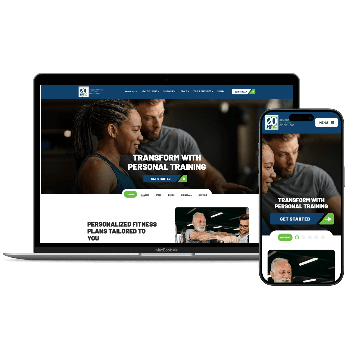 Integrated website design